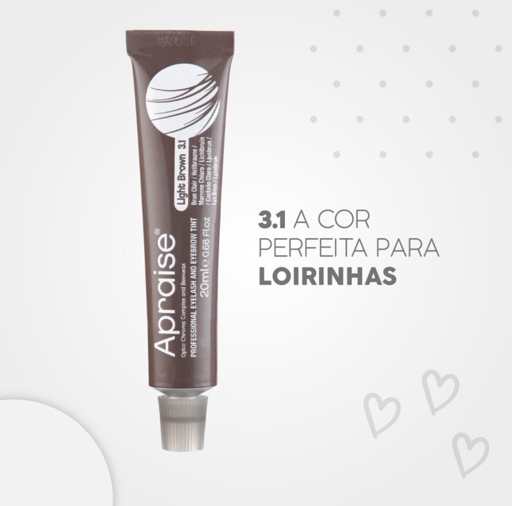 Tintura para Cílios e Sobrancelhas Apraise cor 3.1