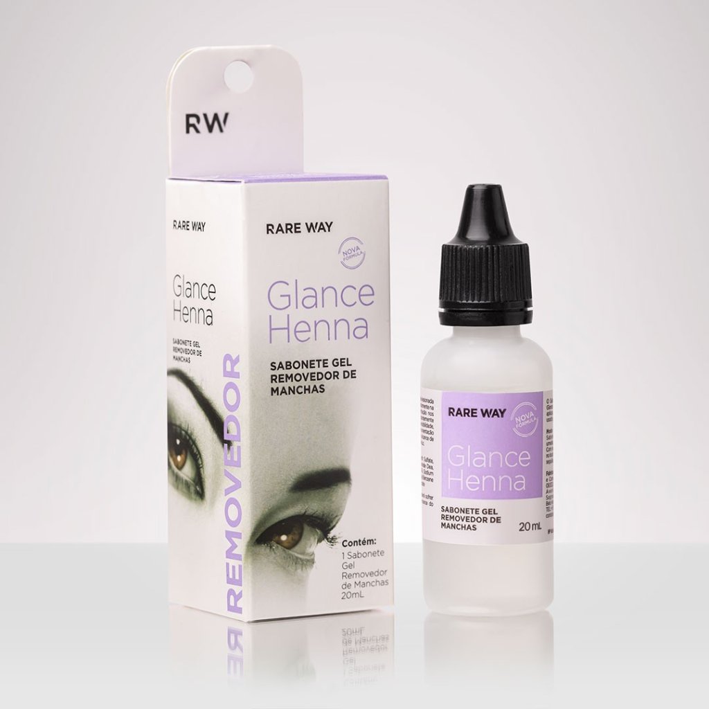  Sabonete removedor DE HENNA EM GEL  - RARE WAY GLANCE (20ML)
