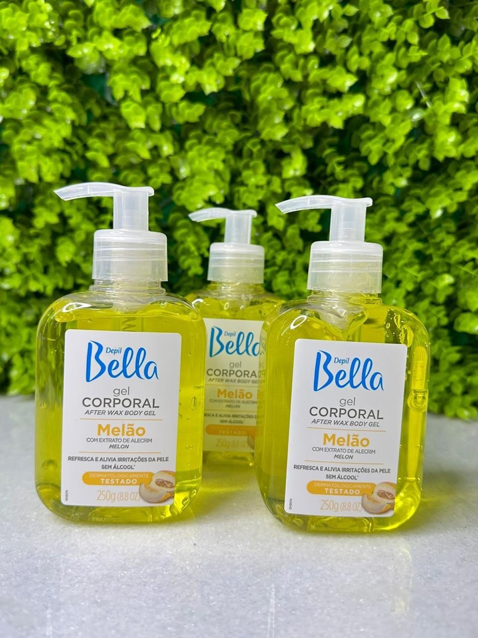 Gel calmante corporal melão 250g depil bella