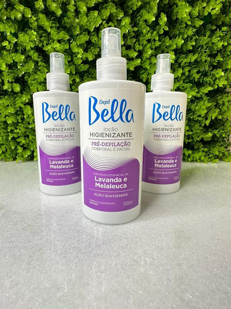 LOÇÃO HIGIENIZANTE LAVANDA E MELALEUCA DEPIL BELLA 500ML