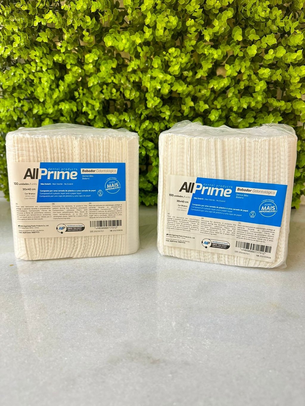Babador odontológico Branco para carrinho auxiliar all prime