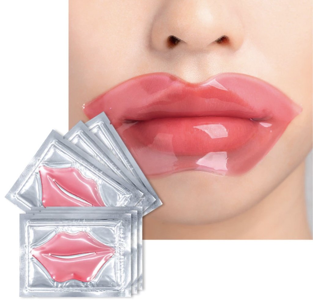 Máscaras Rosa Labial em Gel Hidratante Boca Colageno Hidragloss