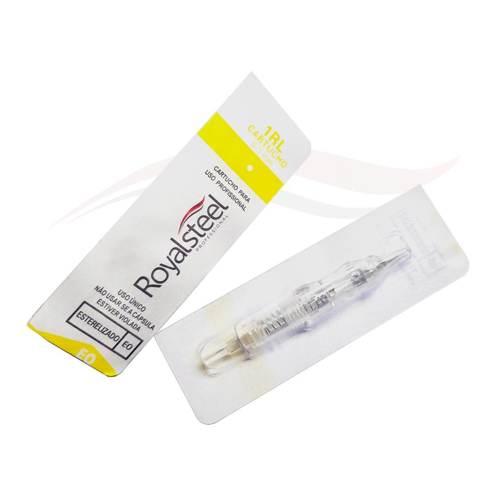 Agulha rosca e mola royal steel- 1 ponta 0.30