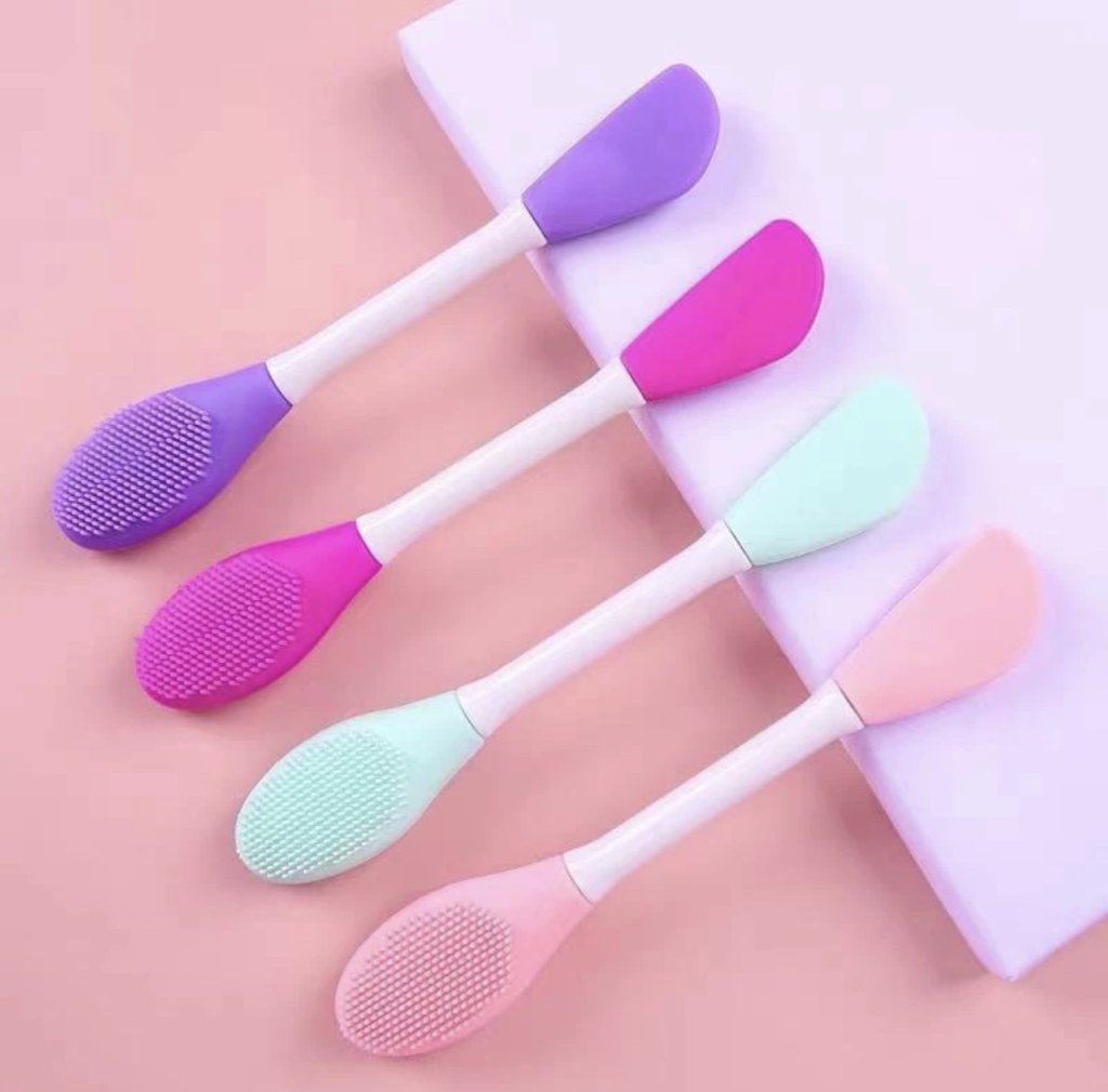 Escova dupla facial com espátula 