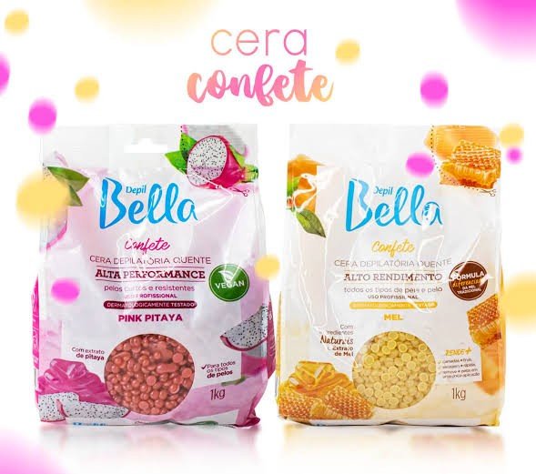 Cera confete 1kg depil bella