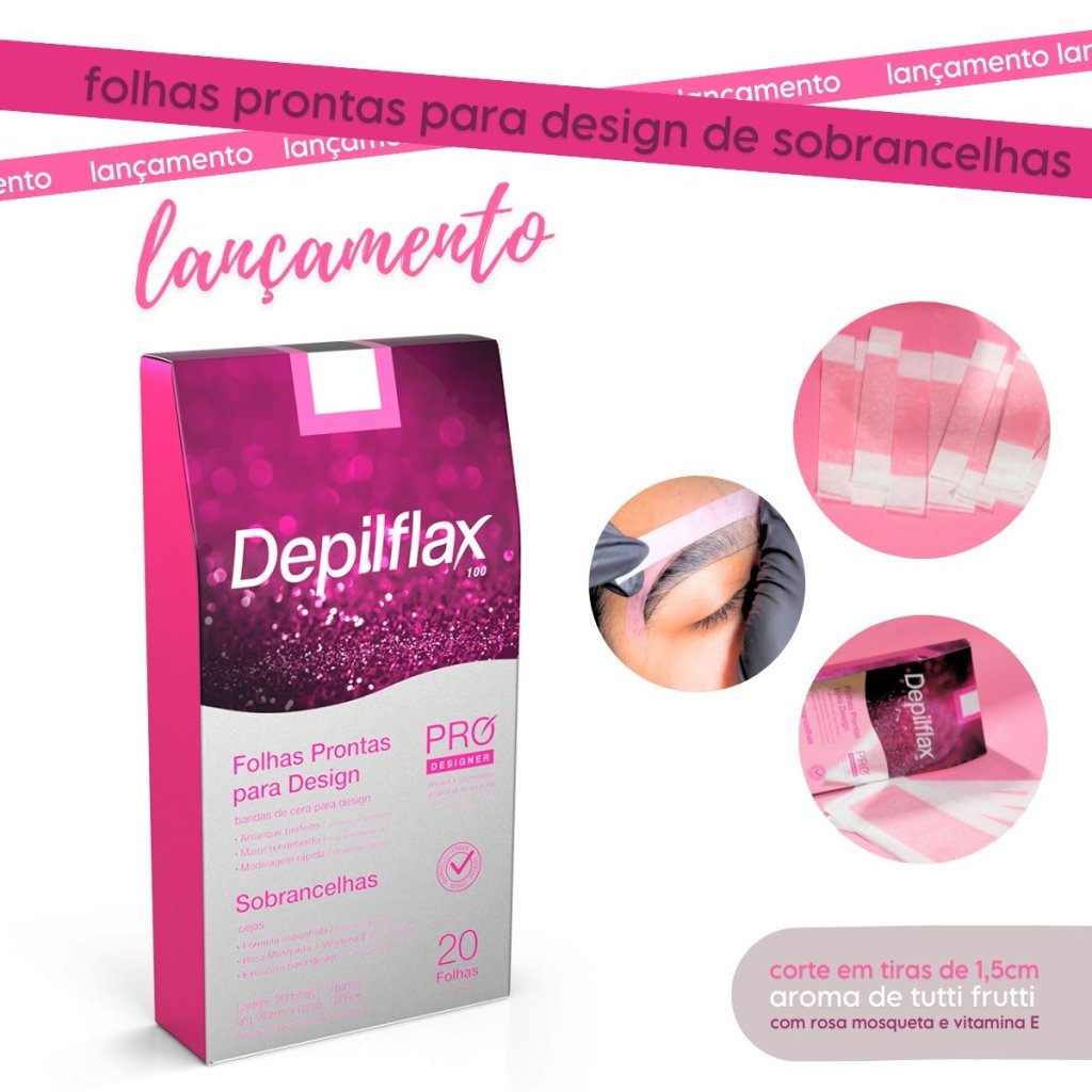 Folhas prontas pra design de sobrancelhas 