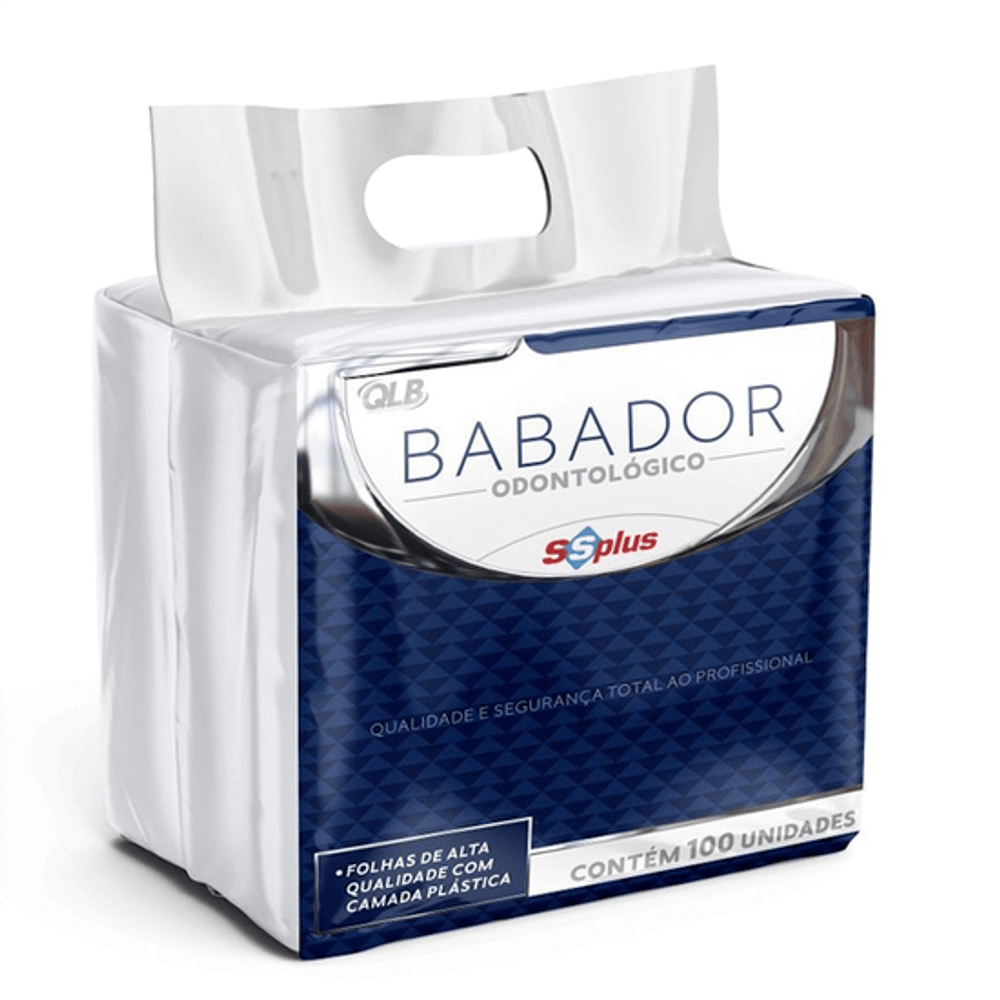 Babador odontológico branco 