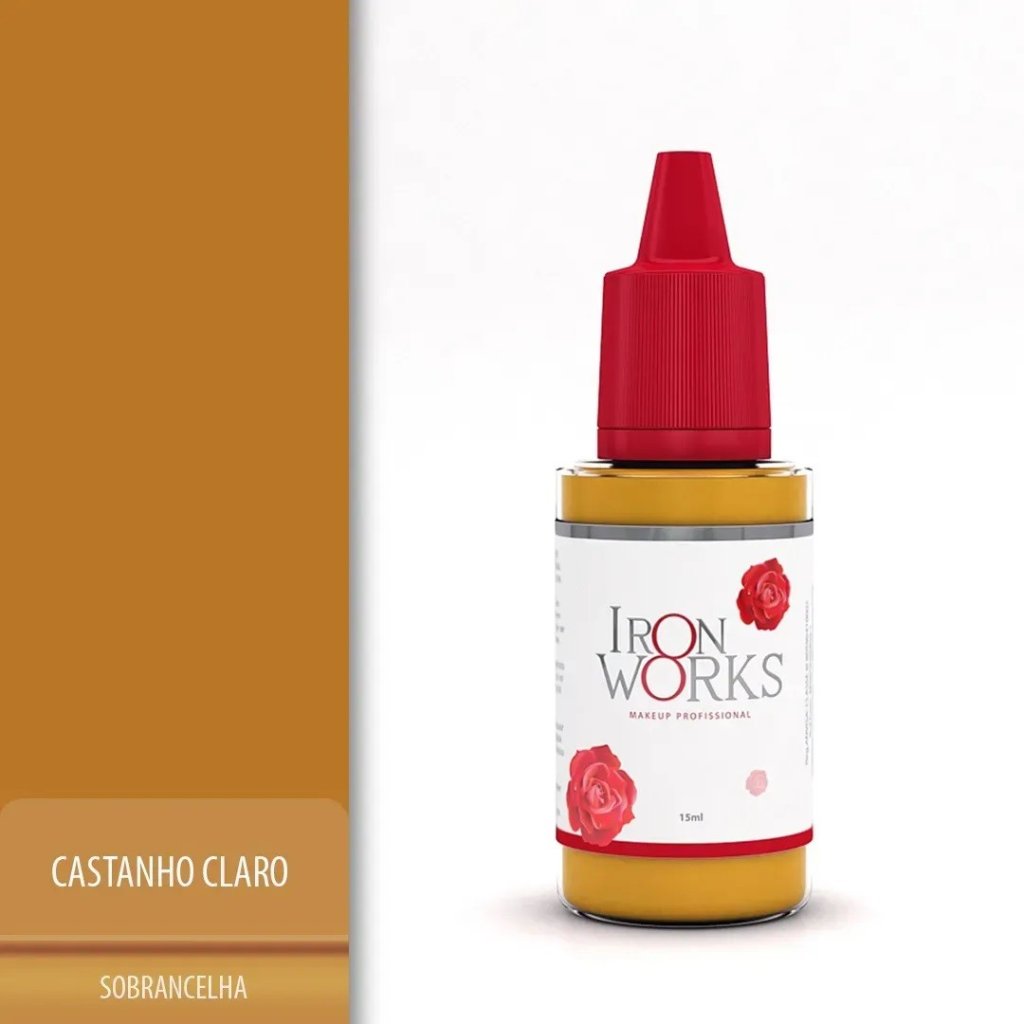 Pigmento castanho claro iron works 15ml 