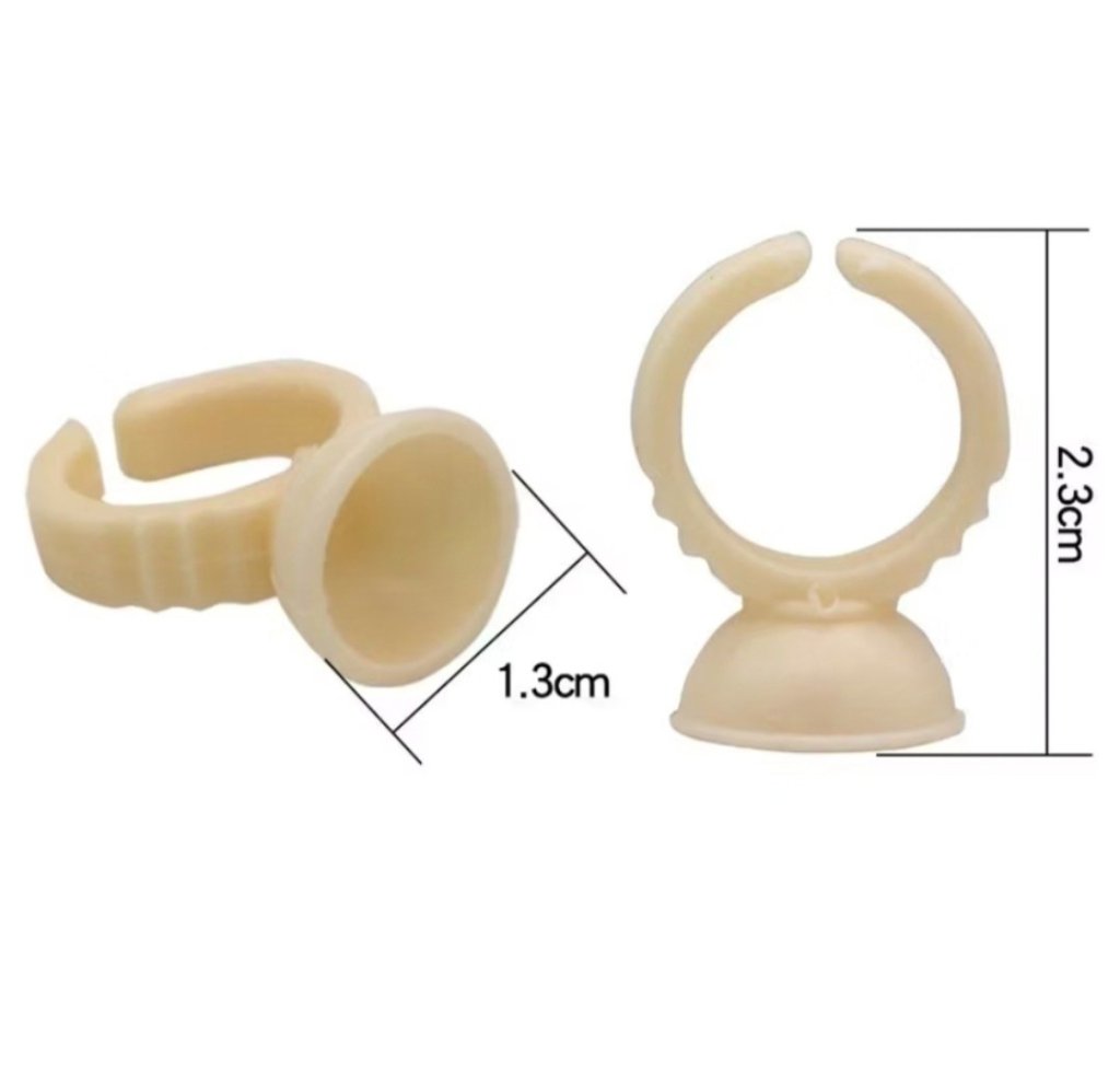 Pacote anel batoque silicone  modelo arredondado peq