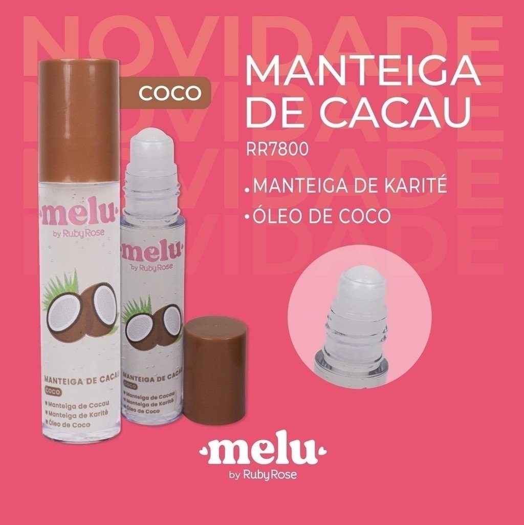 Manteiga de cacau melu ruby rose