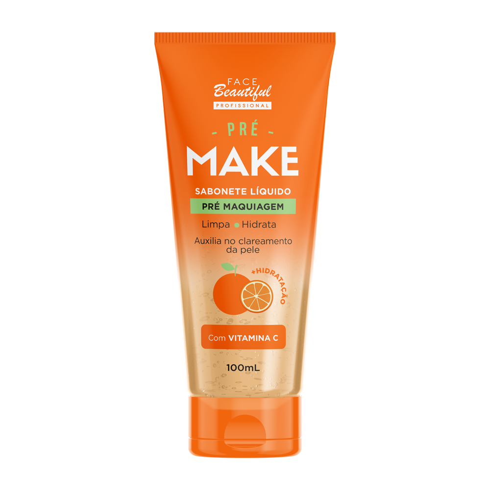 Sabonete Pré Make Vitamina C Face Beautiful 100ml