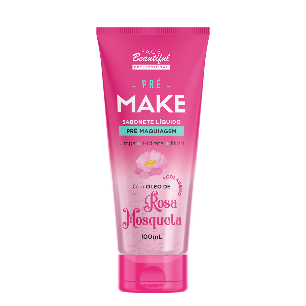 Sabonete pre make rosa mosqueta face beautiful 