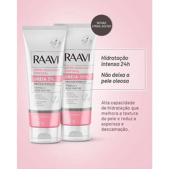 Hidratante ureia raavi 200g