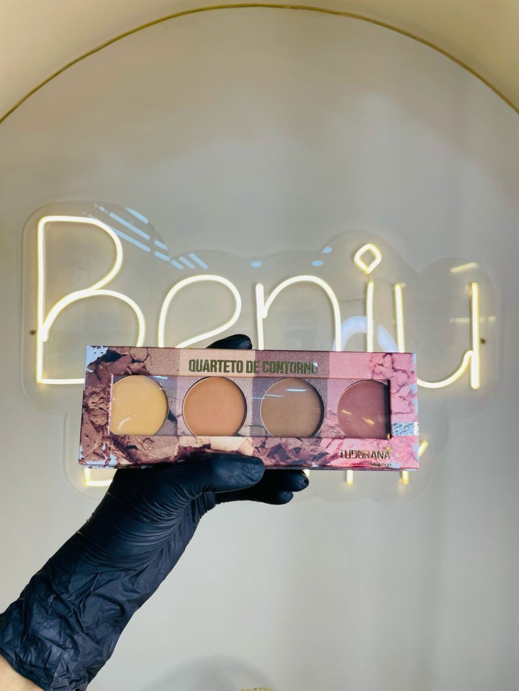 Quarteto de contorno paleta ludurana