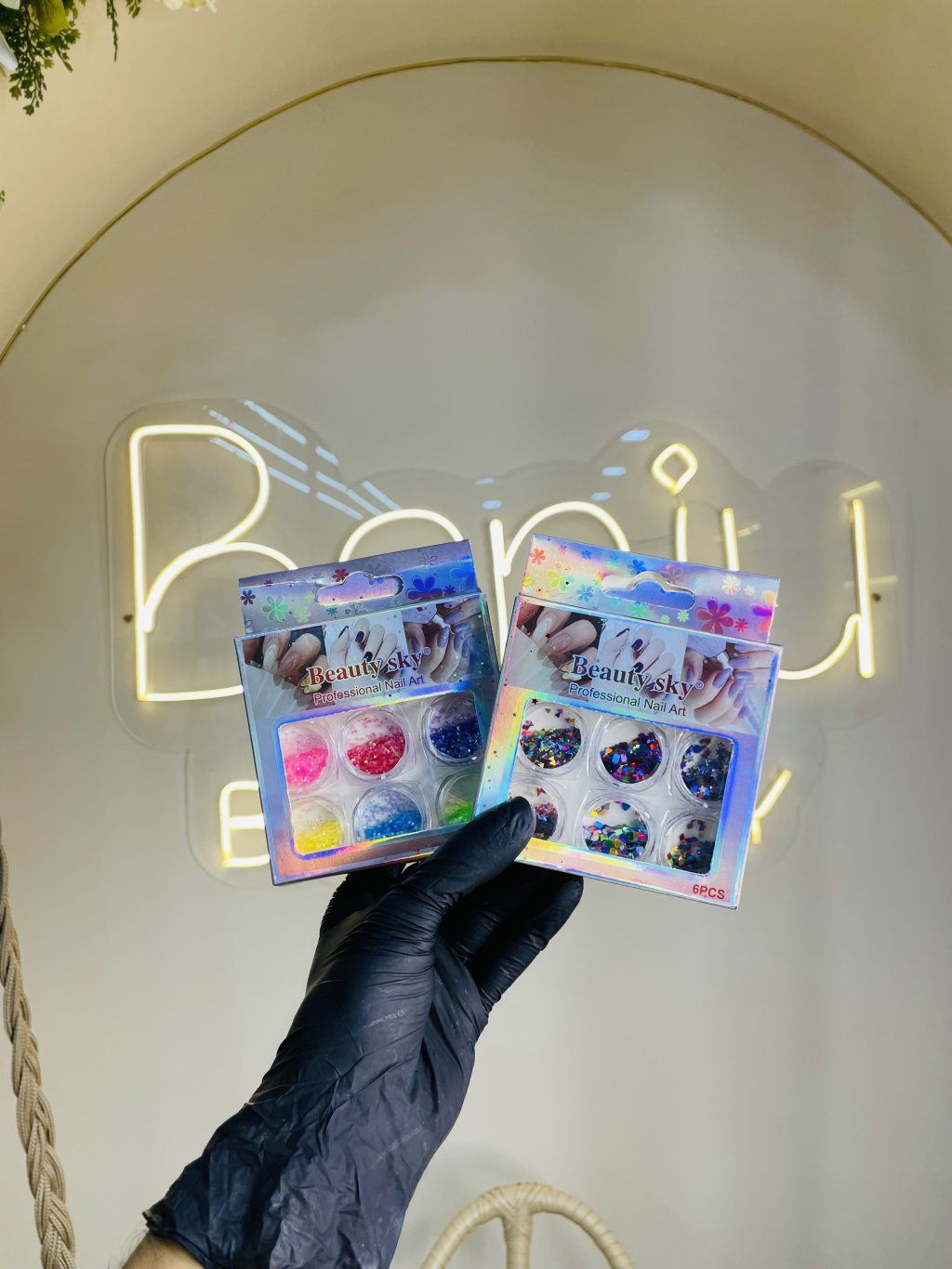 Kit com 6 unidades de glitter 