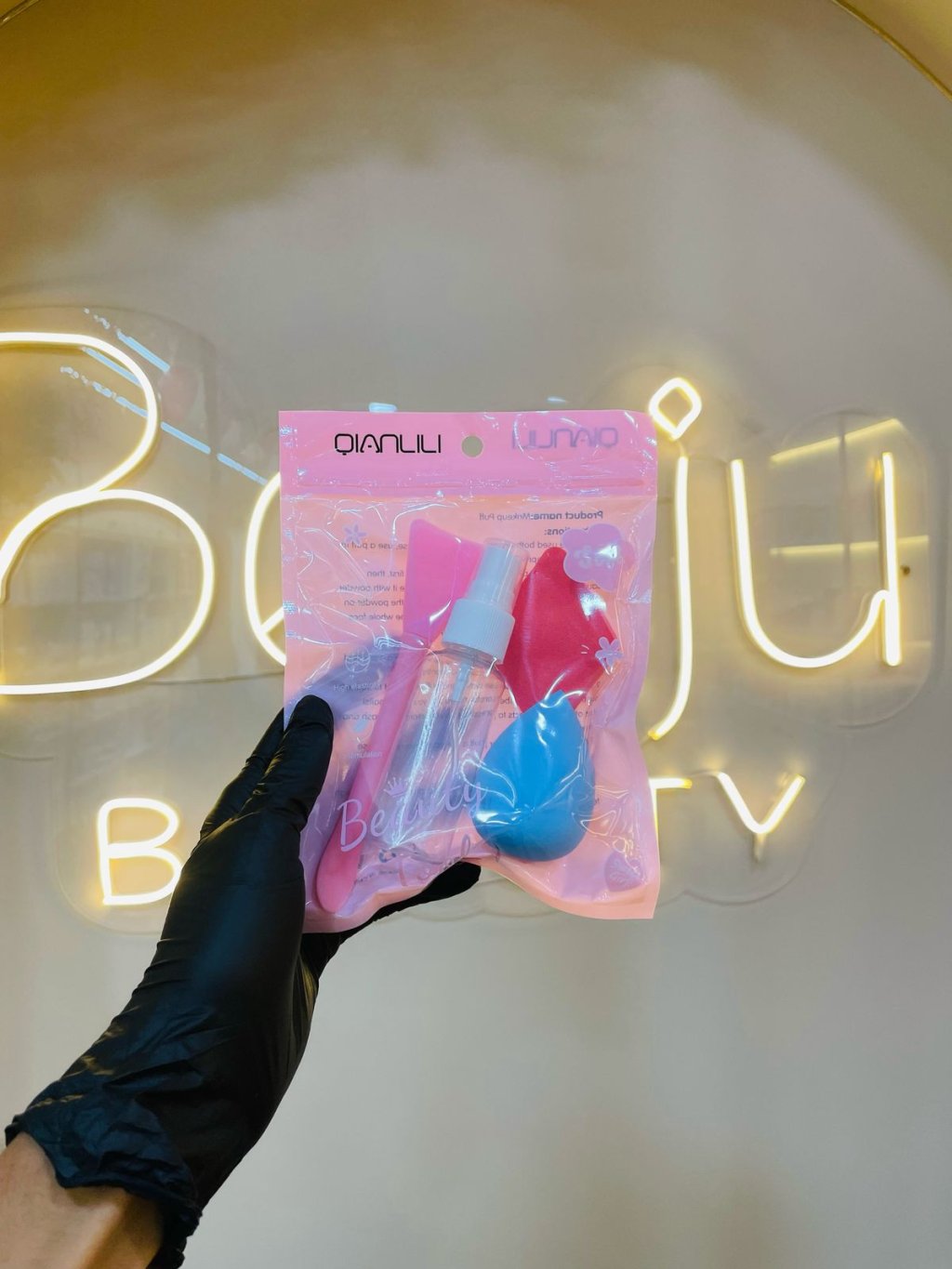 Kit esponjinhas, pump e borrifador 