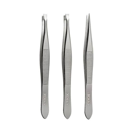 Trio de pinças enox BELLIZ 