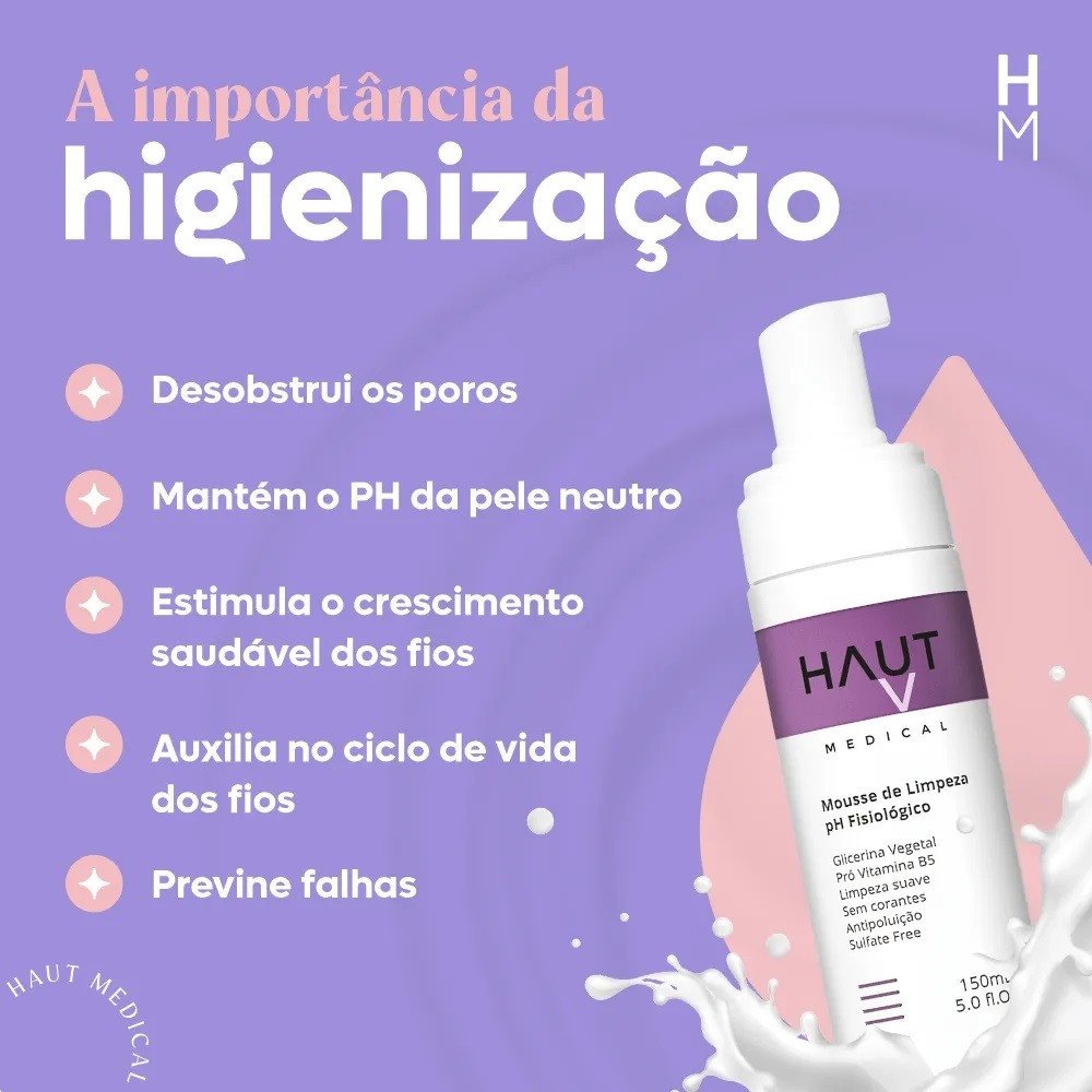 mousse de limpeza haut