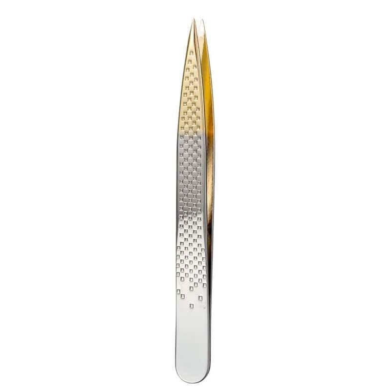 pinça silver gold ponta fina 1702