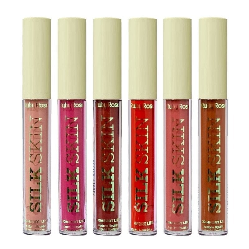 batom liquido silk  ruby rose