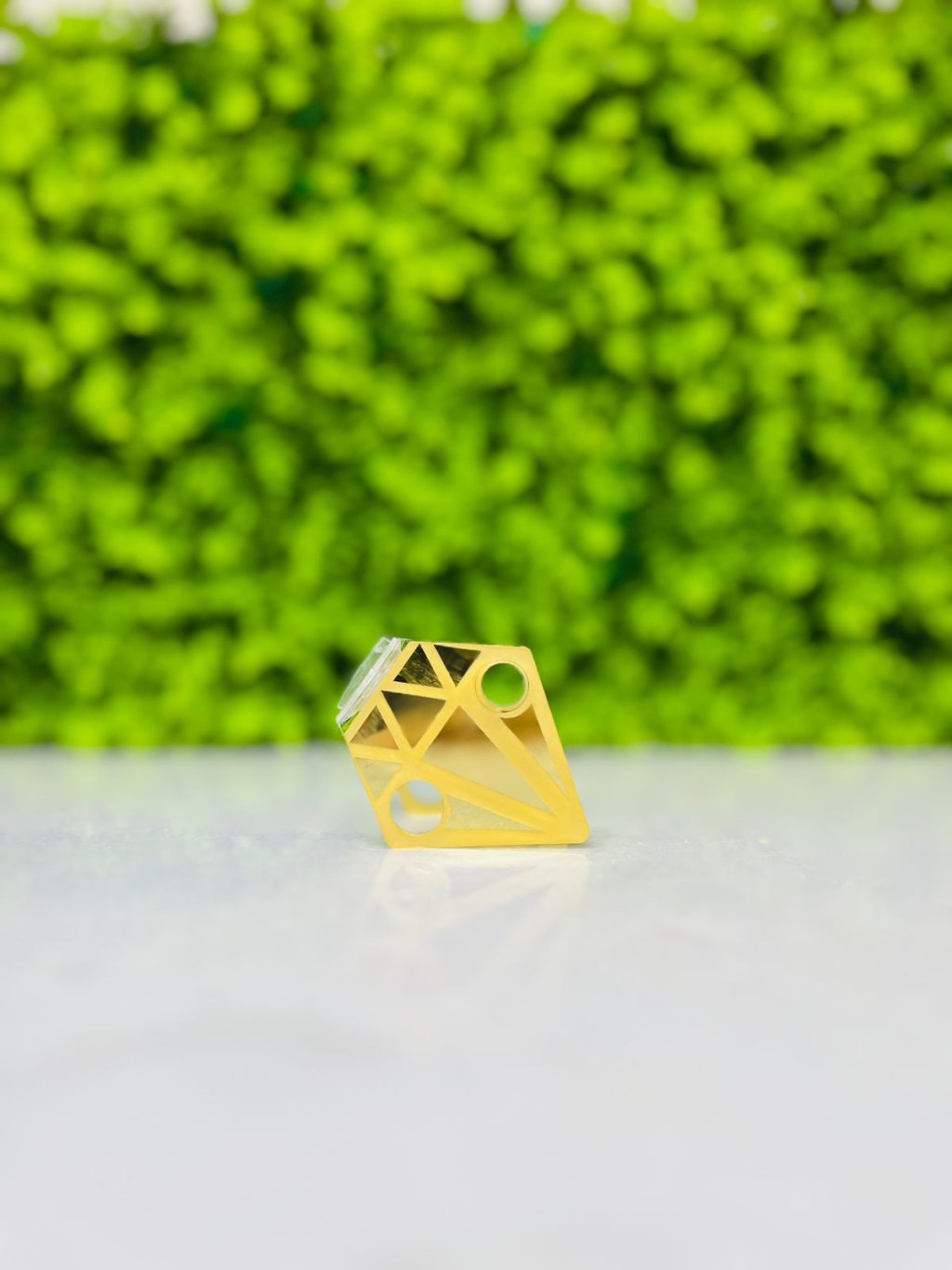 Suporte para esfera desenho diamante 