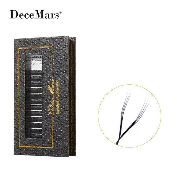Cílios Decemars y 3 Split Tips Mix  caixa preta