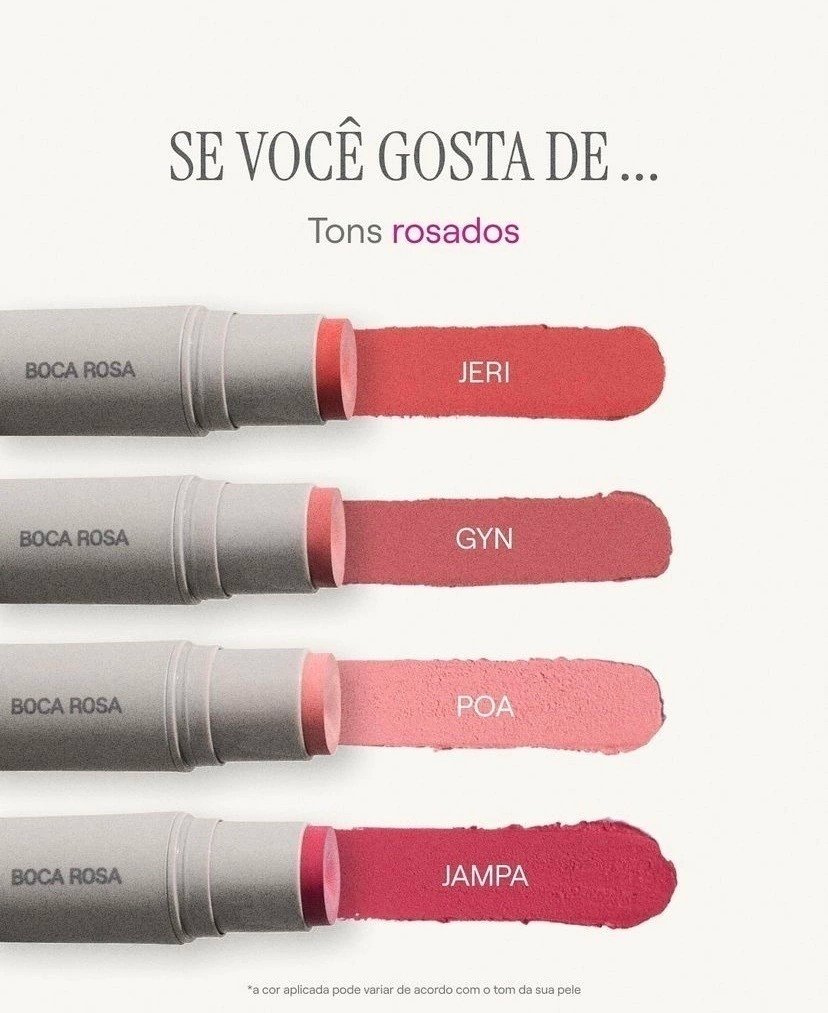 Stick de cor boca rosa