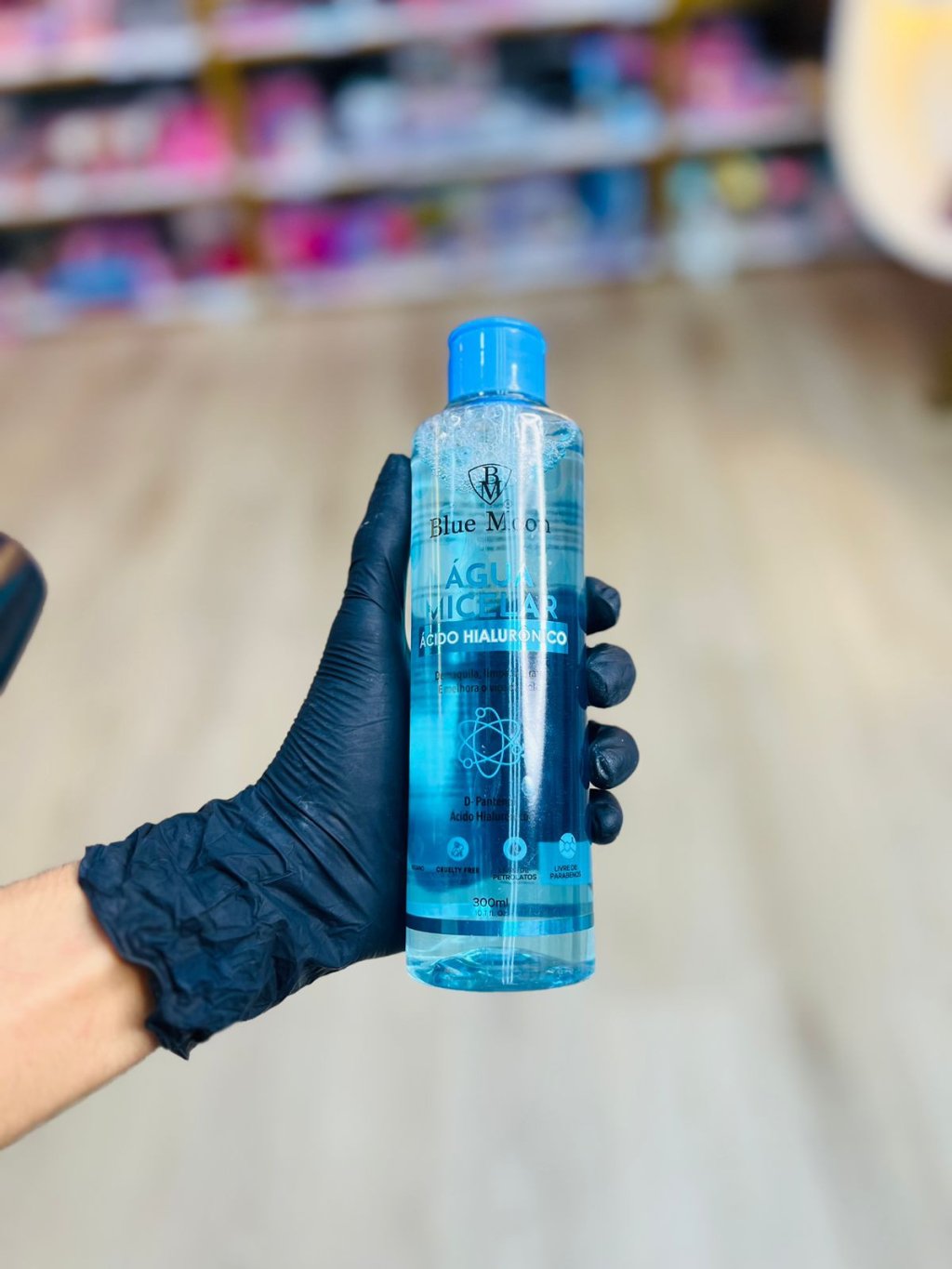 Água micelar ácido hialurônico blue moon