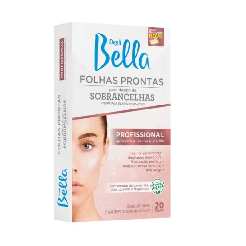 Folhas prontas para design de sobrancelhas DepilBella