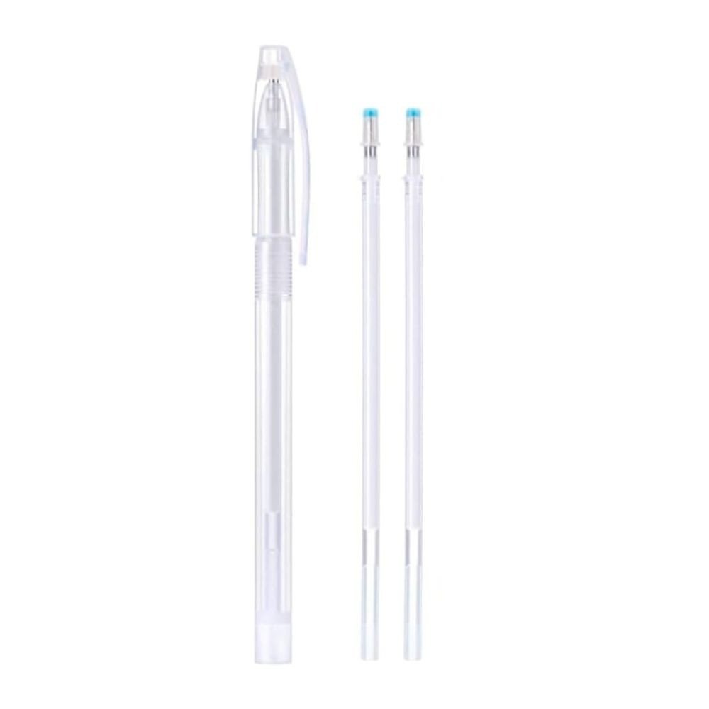 caneta em gel branca com dois refis