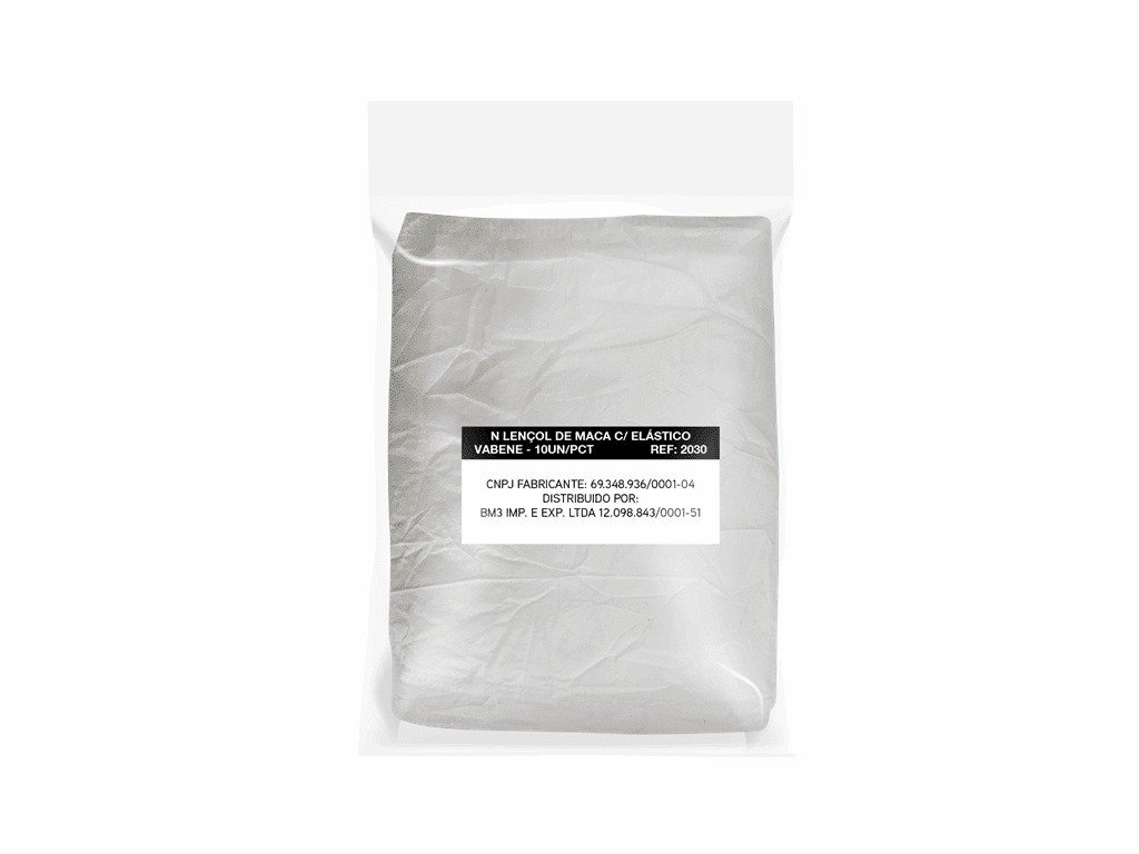 Lençol de elastico descartavel vabene 10 unidades