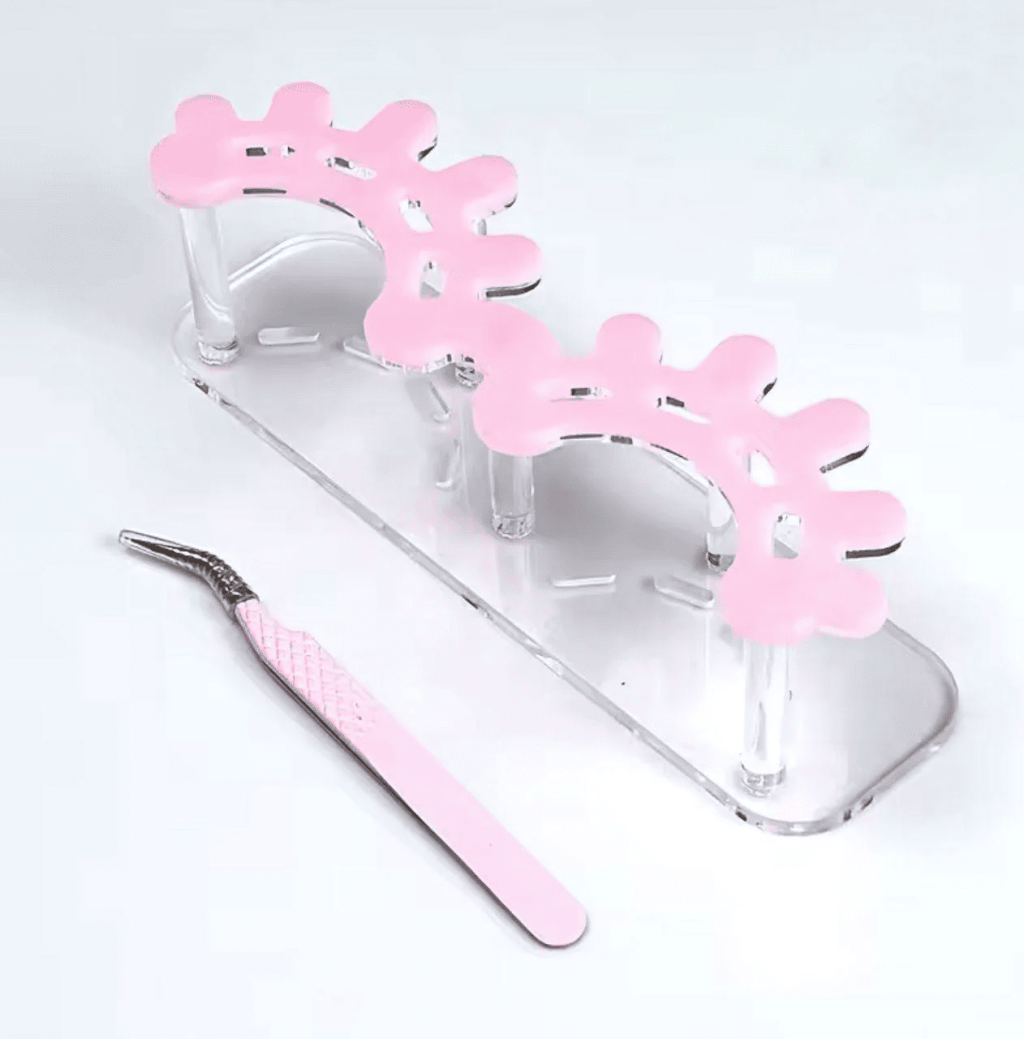 Suporte de pinça formato de cilios