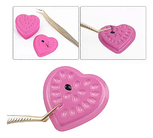 Suporte de cola - formato coração