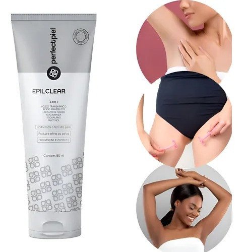 Epilclear 3 em 1 afina e reduz os pelos, uniformiza o tom 80ml perfectpiel