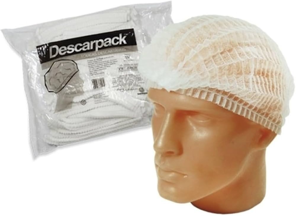 Touca descartável com 100 unidades descarpack