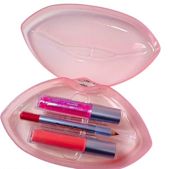 Kit 3 em 1 Lapís, Gloss e Batom - Formato de Boca- Bobbi Rara
