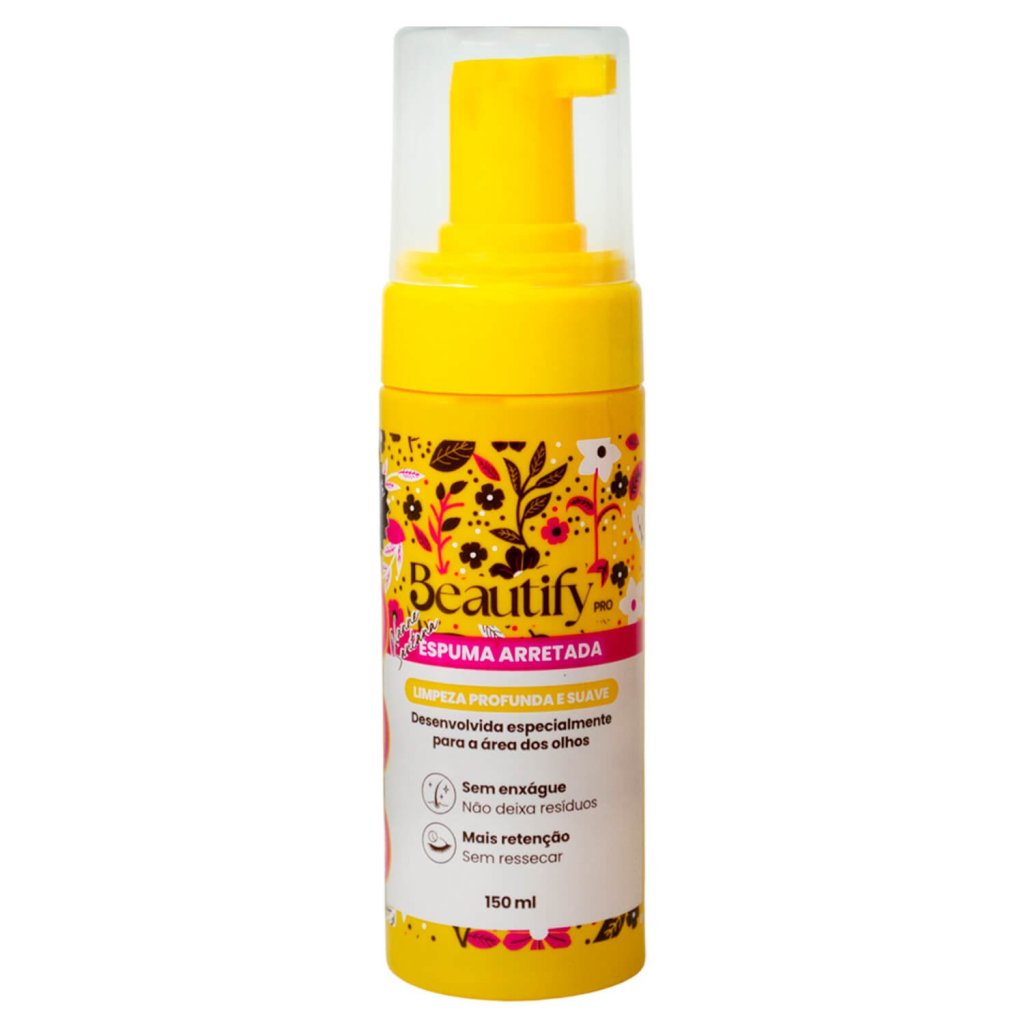Espuma de limpeza arretada beautify 150ml