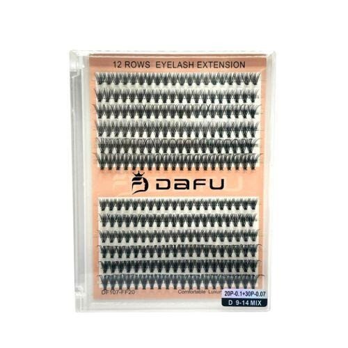 CÍLIOS TUFINHO D 20P-0.1 +30P-0.07 DAFU - PRETO - 9MM X 14MM