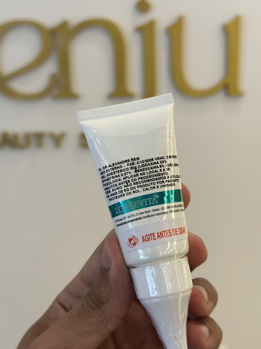 Anestésico pele aberta zero dor 30g Vencimento pra setembro 2026