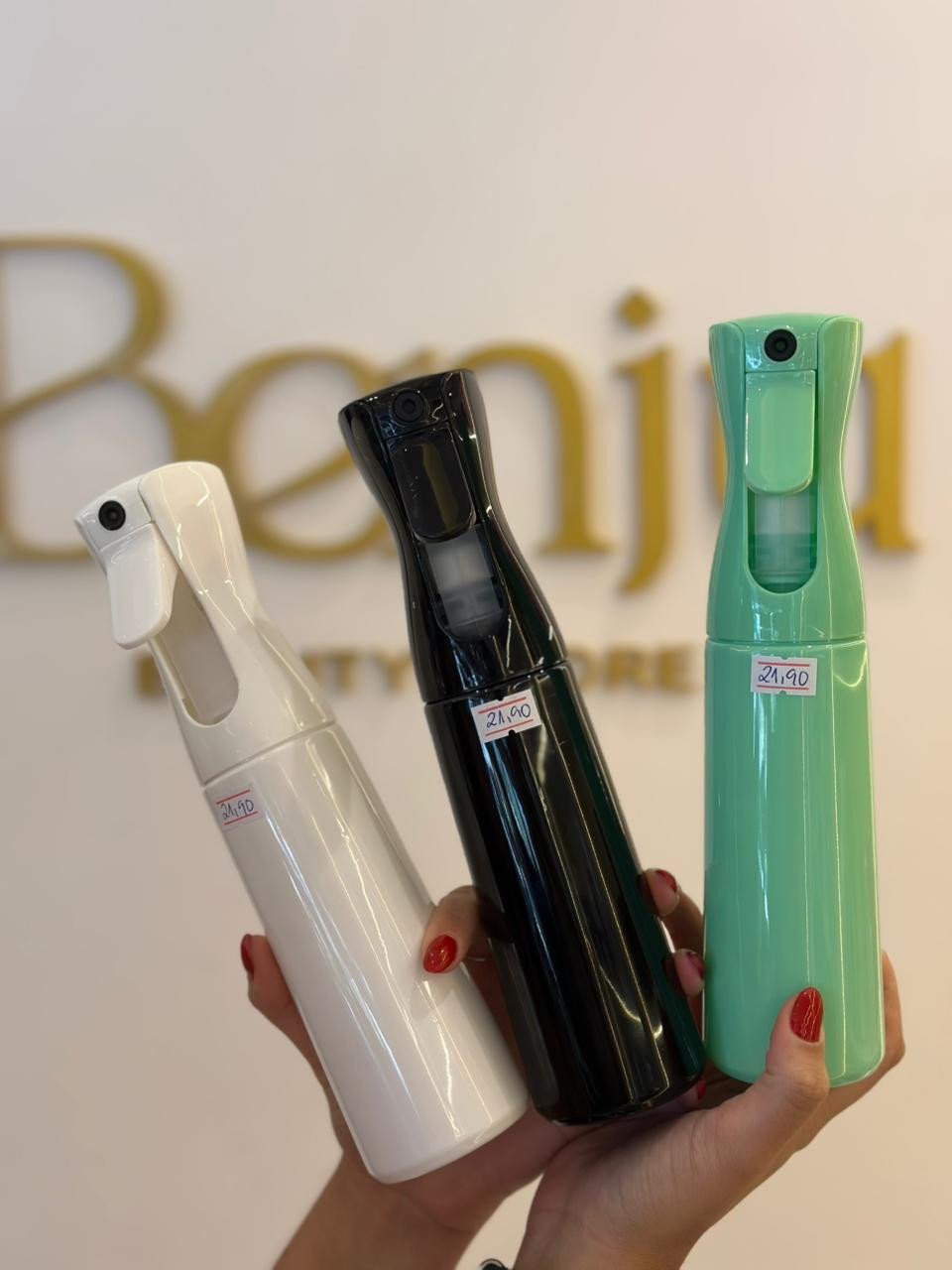 Borrifador pulverizador continuo colorido