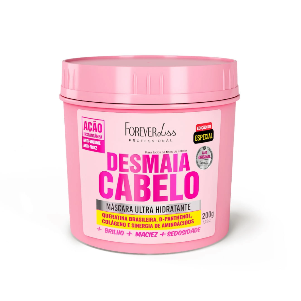 Máscara Ultra Hidratante Desmaia Cabelo 200g Forever Liss