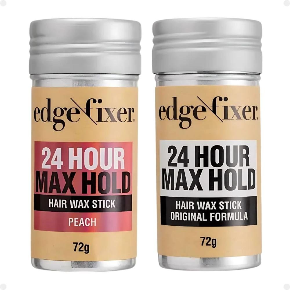 Cera Fixadora de Cabelo Edge Fixer Kiss New York: Original e Pêssego Peach