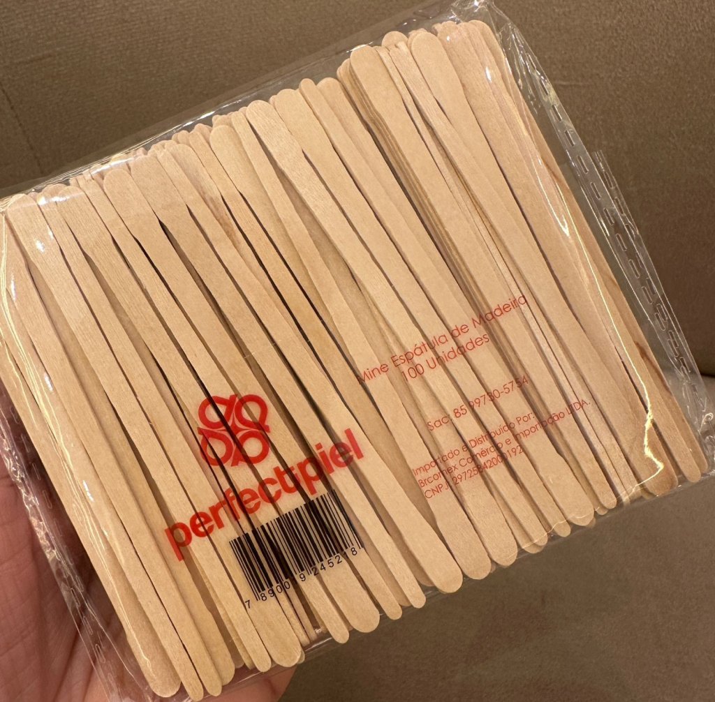 Mini Espátula De Madeira 100 Unidades - Perfectpiel 