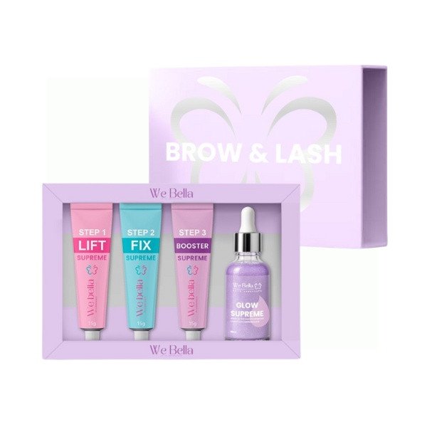 kit brow e lash We Bella com booster