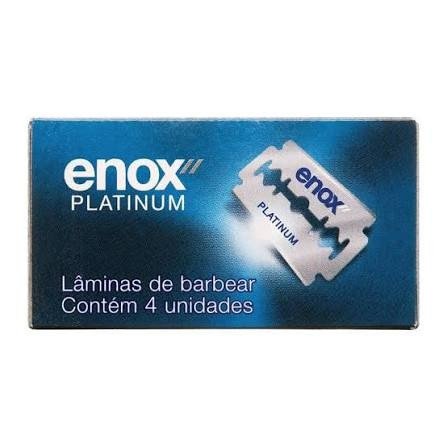 Lamina navalha enox platinum caixa com 4 unidades 