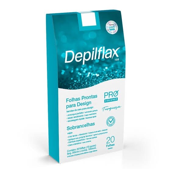 Folhas prontas para design turquesa depilflax UNI