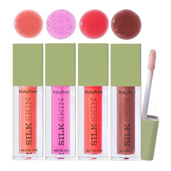 Lip Oil Nectar Lips silk skin - Ruby Rose