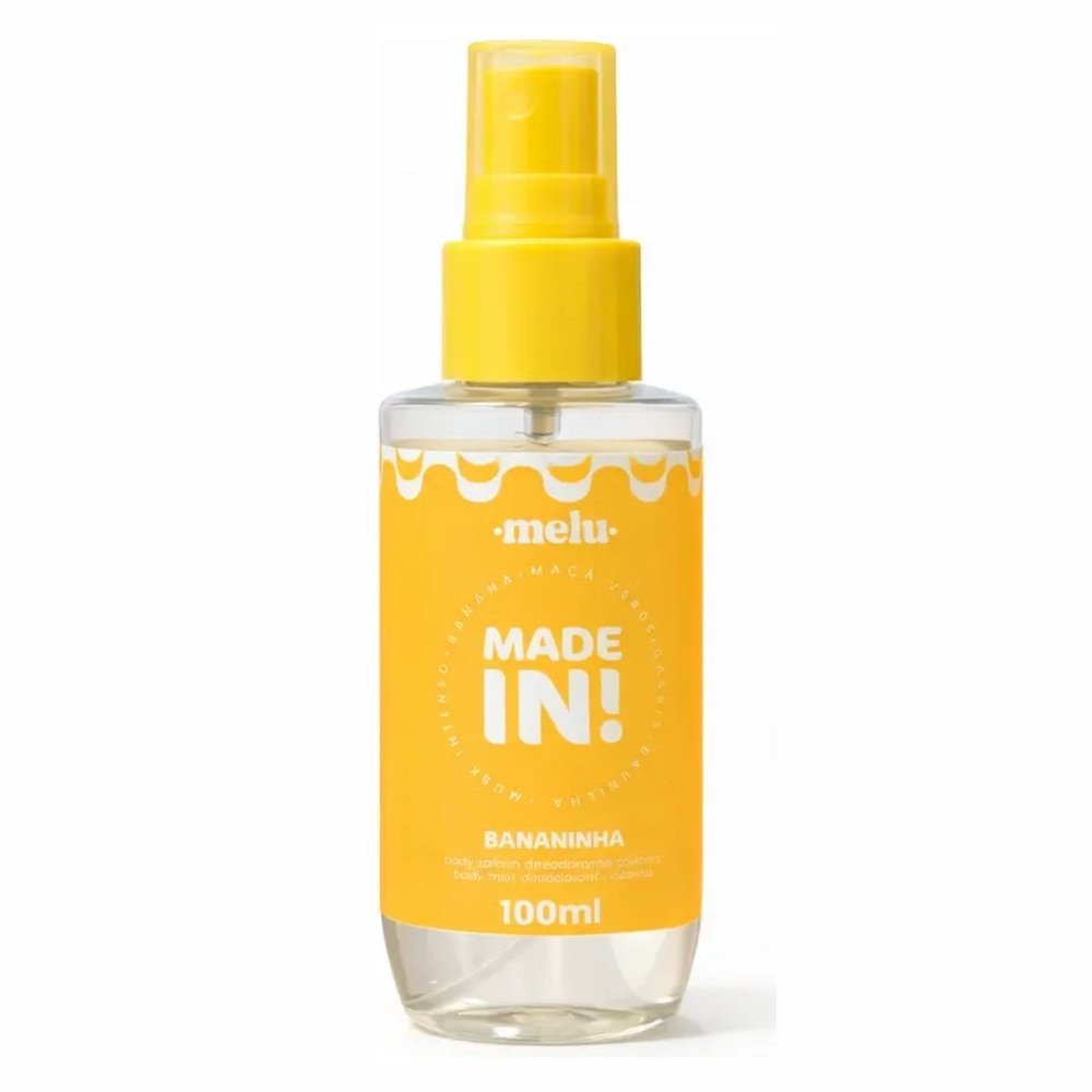 Body Splash Colônia Bananinha Made In Melu 100ml Ruby Rose