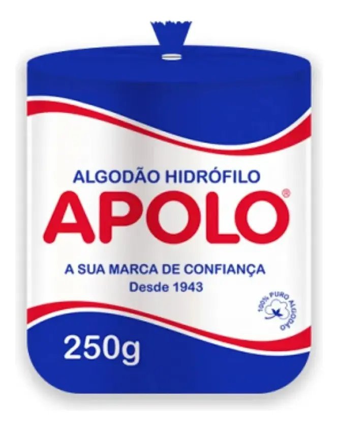 algodão hidrofilo 250g Apolo 