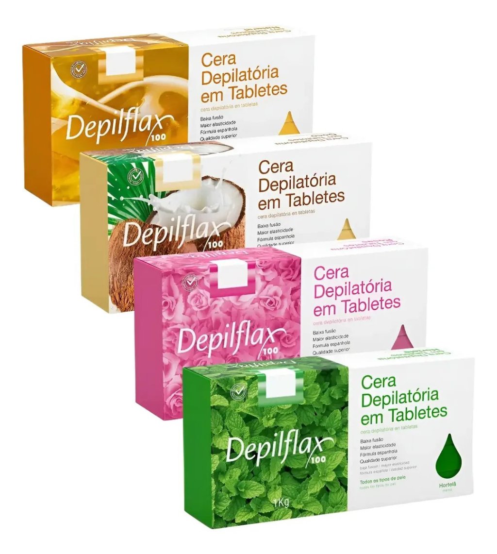 Cera Quente Depilatória em Barra 1kg - Depilflax